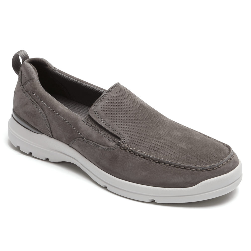 Rockport Singapore Mens Slip-On - City Edge Dark Grey - IK6549823